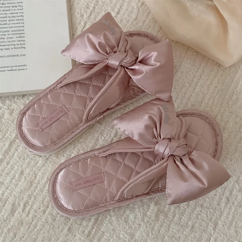 SHIGUDE Cotton Linen Blend Slippers Unisex Red-22