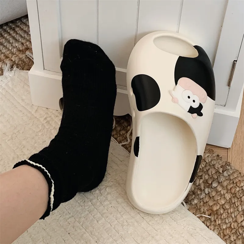 SHIGUDE Slippers Women's, White-2