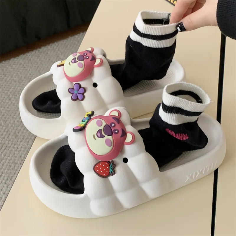 SHIGUDE x Disney Home Slippers Black, Women's-6