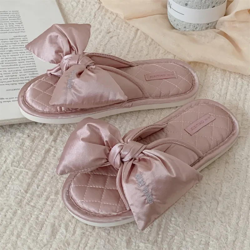 SHIGUDE Cotton Linen Blend Slippers Unisex Red-23