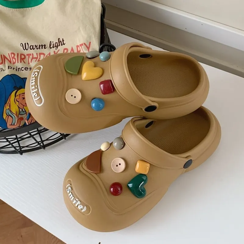 SHIGUDE Sandal Slippers Unisex, Milk White-8