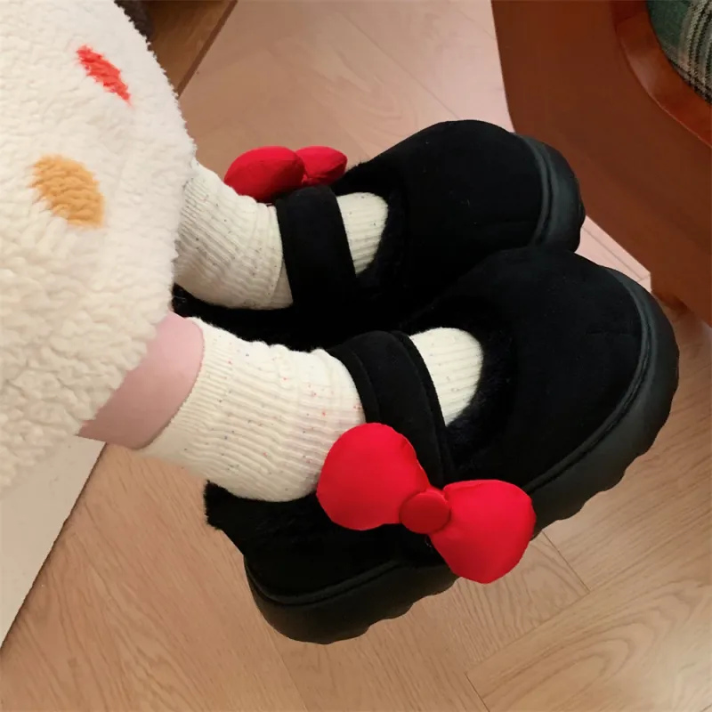 SHIGUDE Home Slippers Women's Black-8