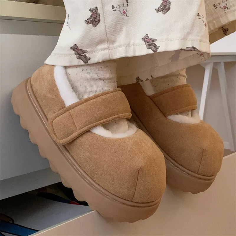 SHIGUDE Cotton Home Slippers Women's Light Khaki-5