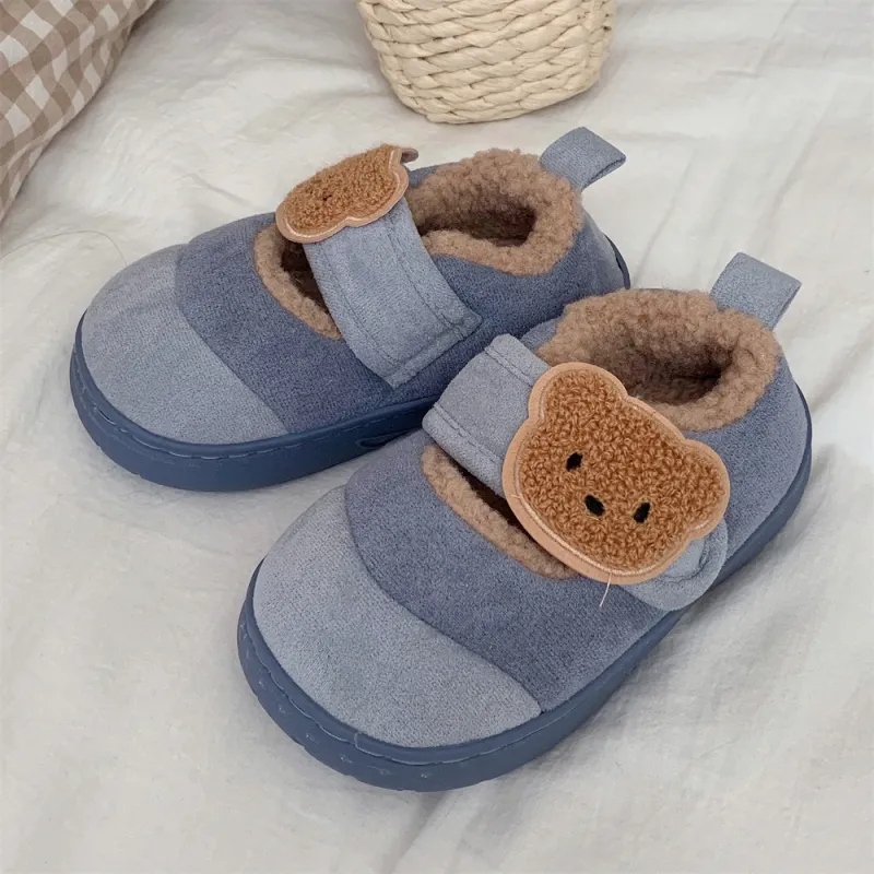 SHIGUDE Cotton Slippers Unisex Light Brown-14