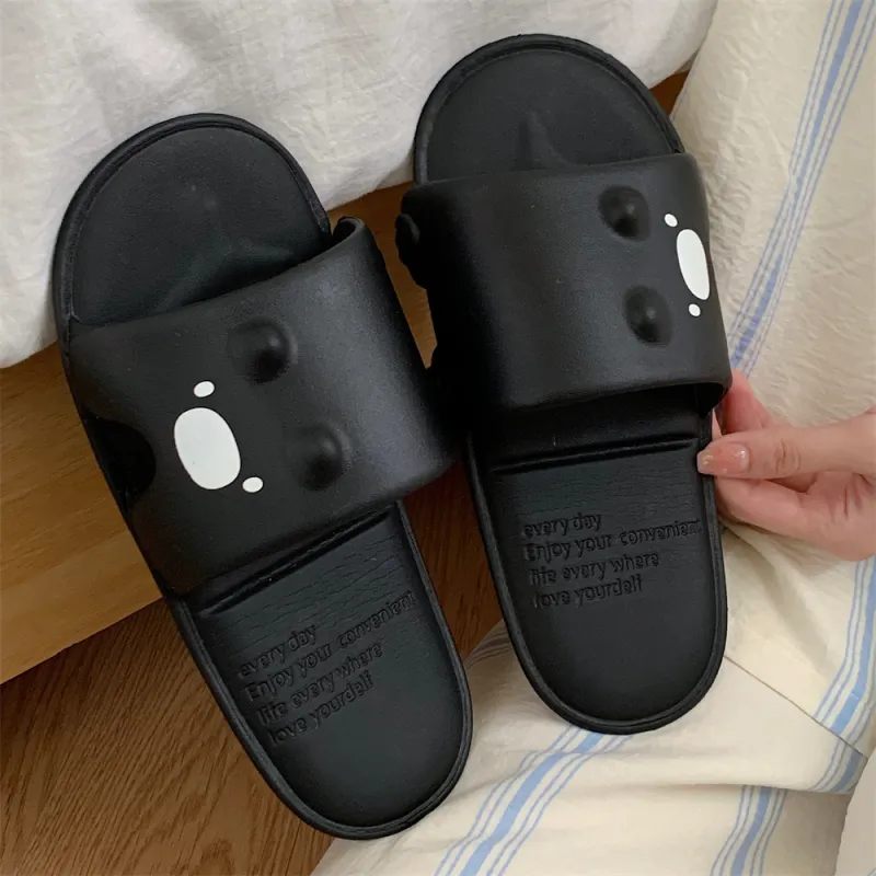 SHIGUDE Home Slippers Unisex, Black-14