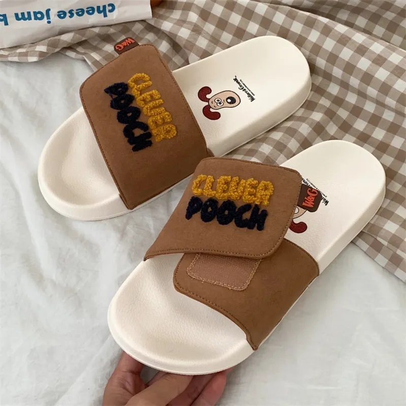 SHIGUDE x Super Invincible Dog Slippers Unisex Black-10