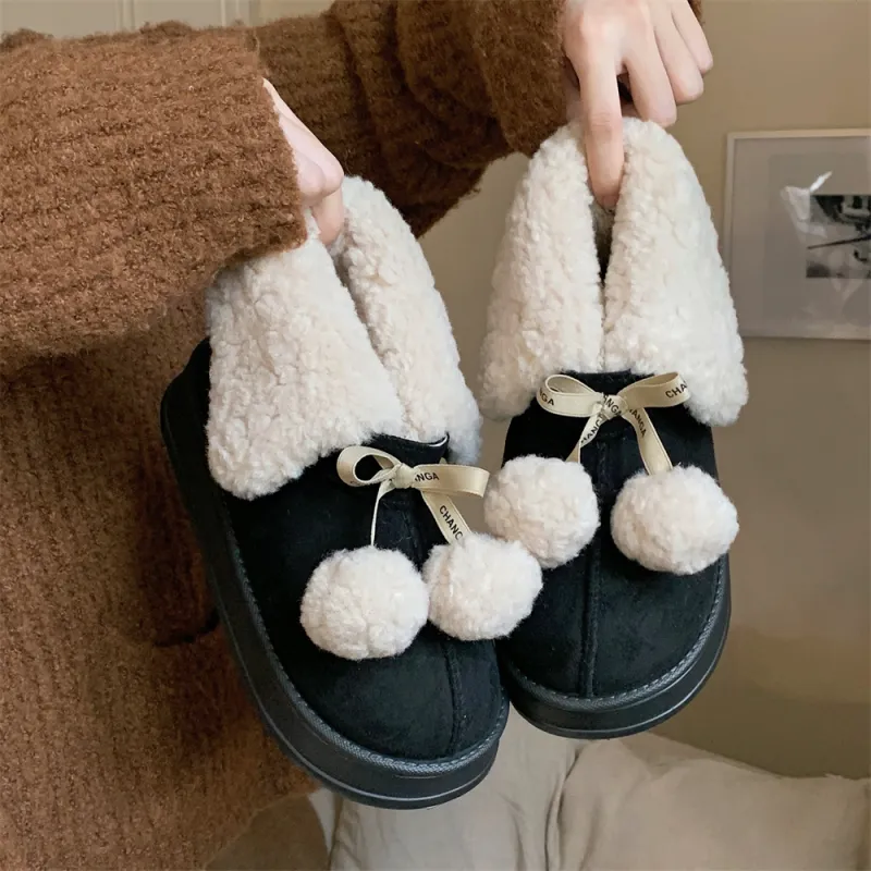 SHIGUDE Cotton Slippers Women's Brown-8
