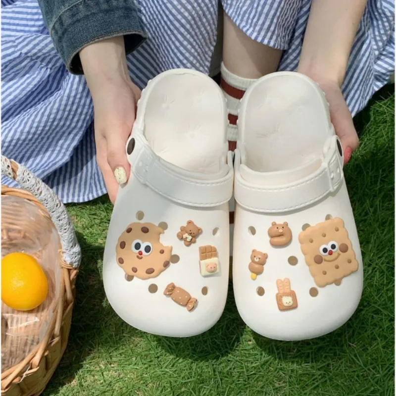 SHIGUDE Slippers Unisex, Cream White-4