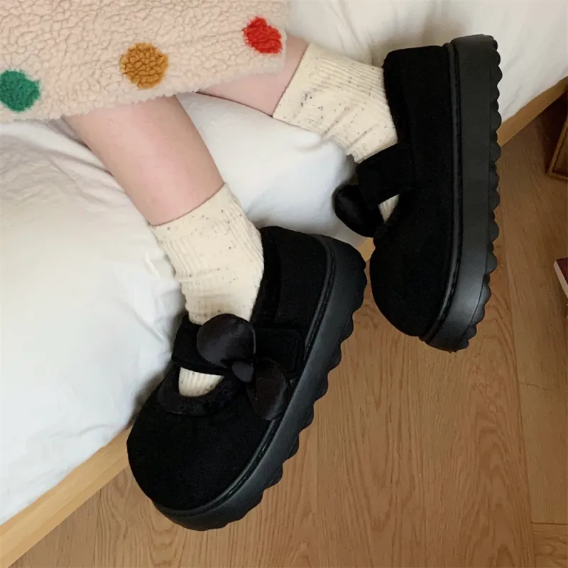 SHIGUDE Home Slippers Women's Black-5