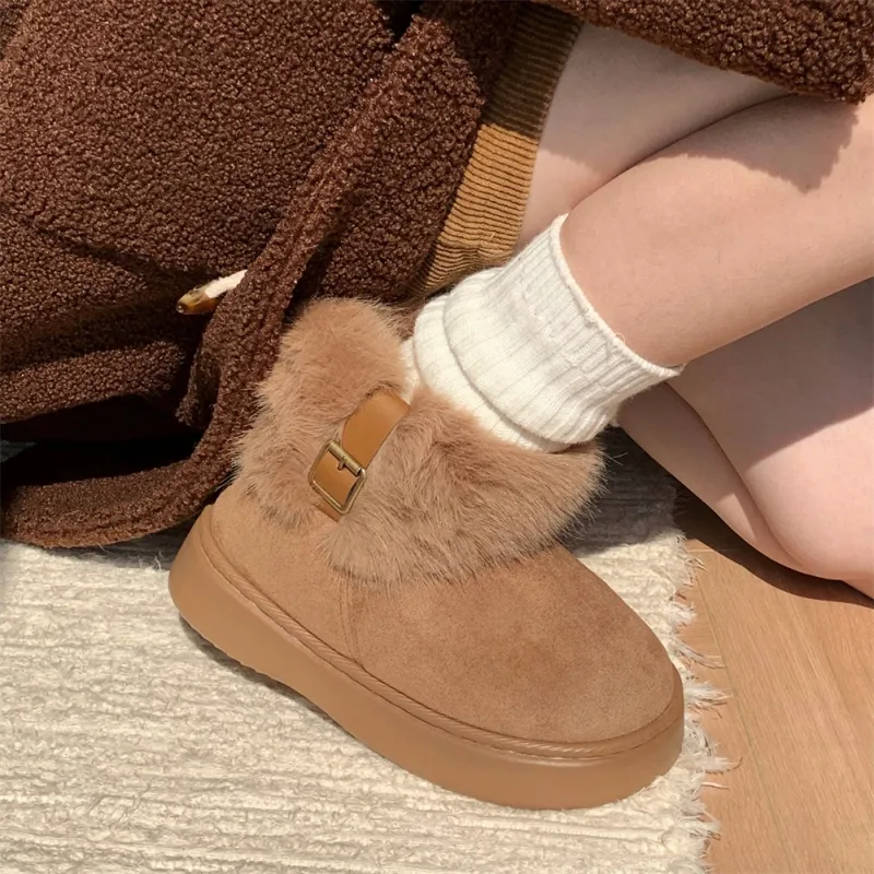SHIGUDE Cotton Home Slippers Women's, Light Brown-5