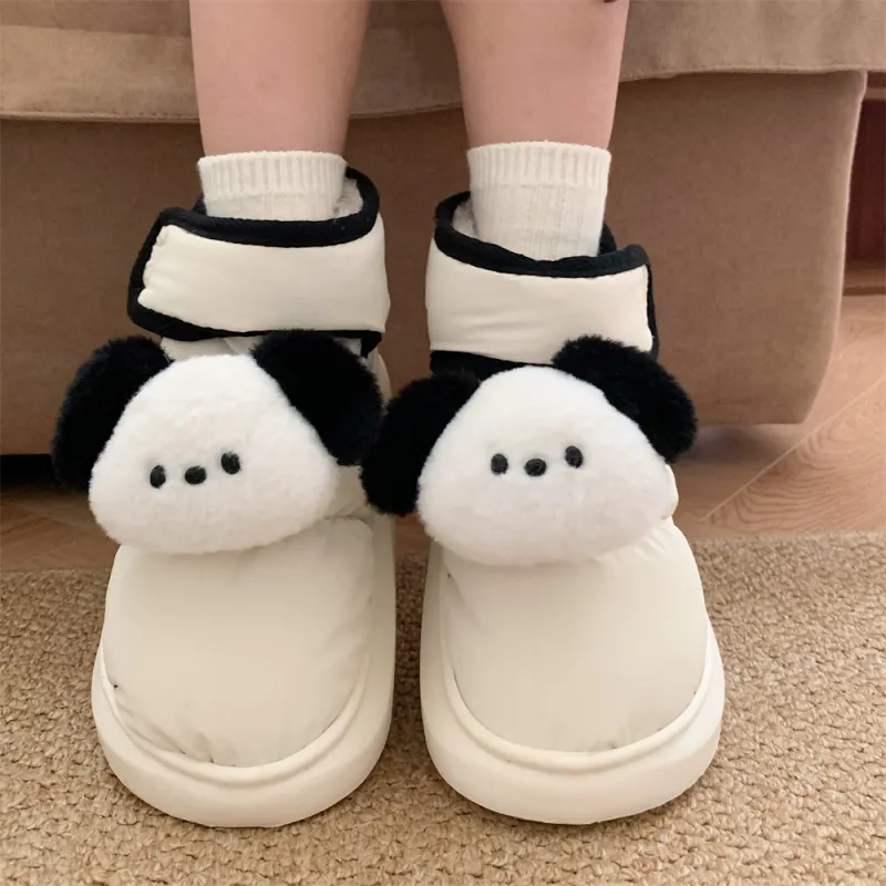 SHIGUDE Cotton Slippers Unisex Yellow-11