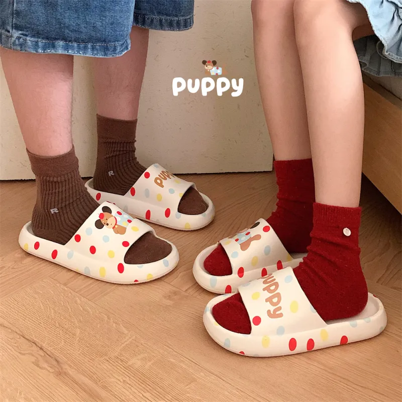 SHIGUDE One Strap Slippers Unisex, White-6
