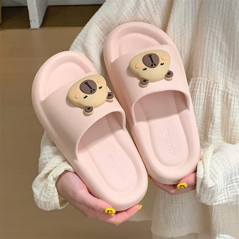 SHIGUDE Slippers Men's & Women's, Black-9