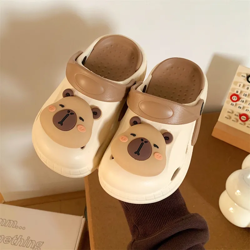 SHIGUDE Sandal Slippers White+Khaki-2
