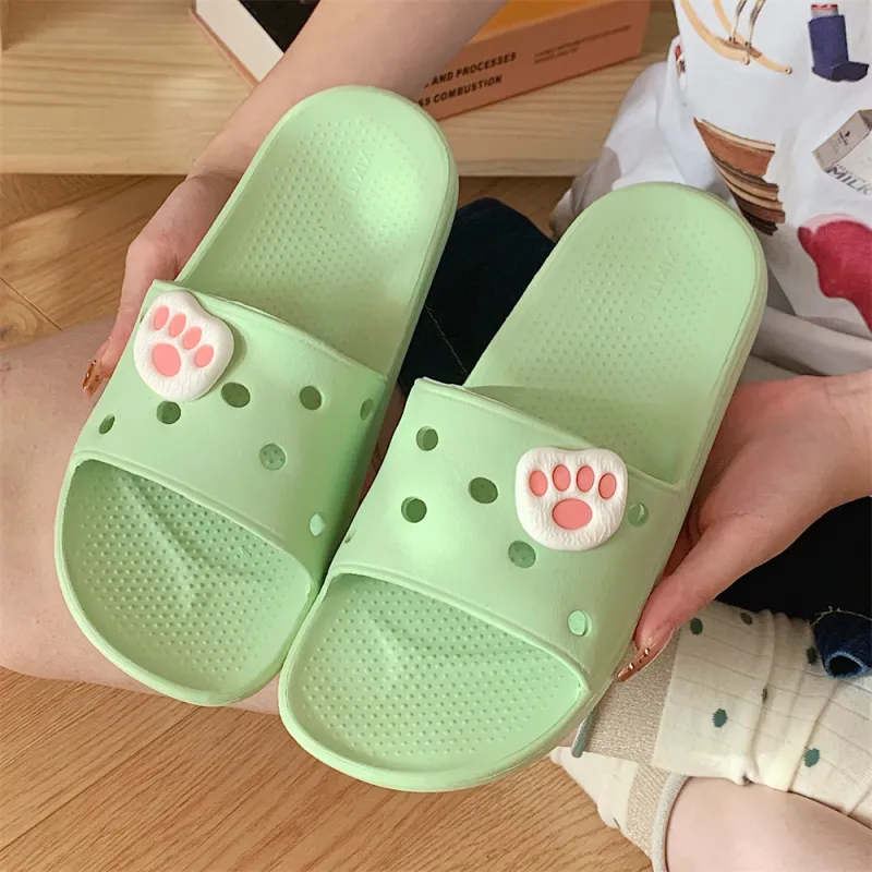 SHIGUDE Slippers Women's, Matcha Green-1
