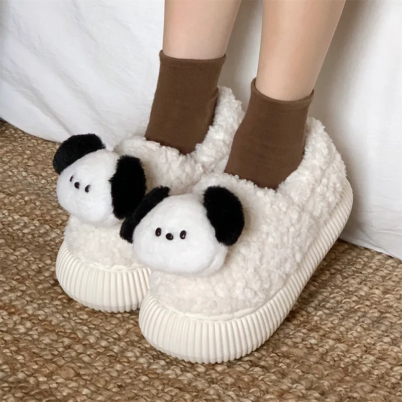SHIGUDE Cotton Home Slippers Women's Khaki-14