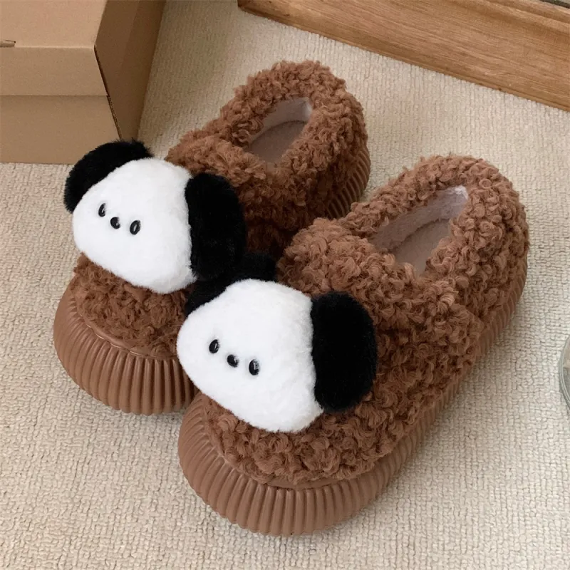 SHIGUDE Cotton Home Slippers Women's Khaki-11