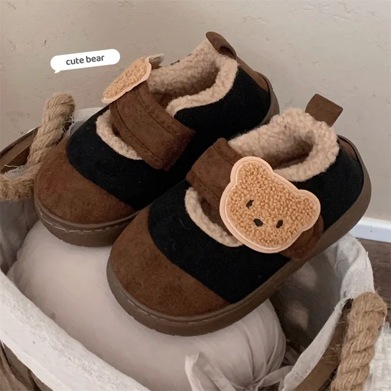 SHIGUDE Cotton Slippers Unisex Light Brown-19