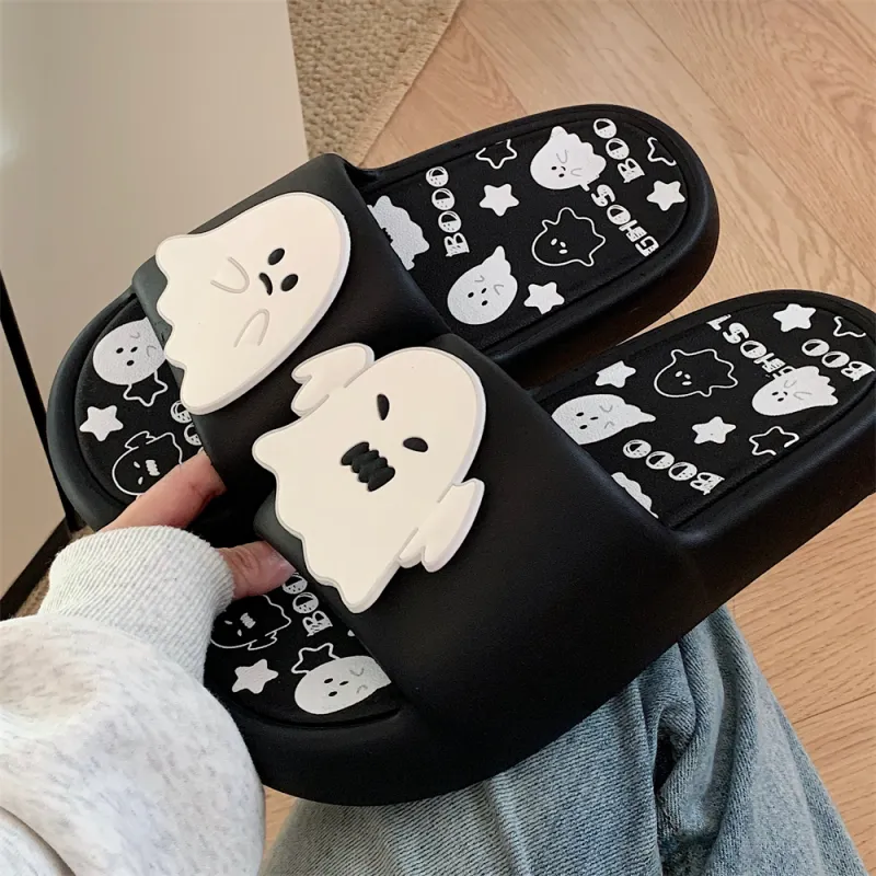 SHIGUDE Home Slippers Unisex, Black-2
