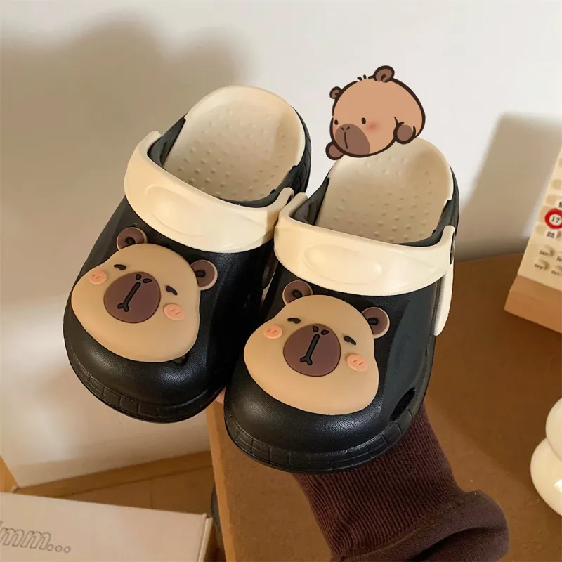 SHIGUDE Sandal Slippers White+Khaki-11