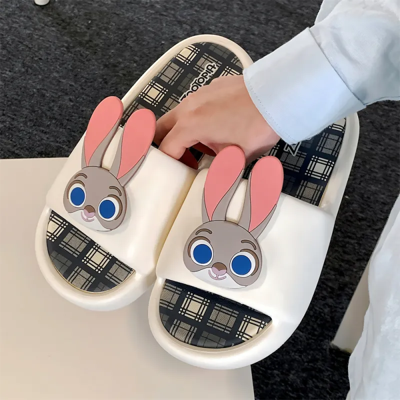 SHIGUDE x Disney Sandal Slippers Unisex, Milk White-5
