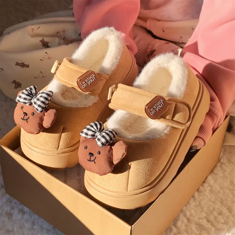 SHIGUDE Cotton Slippers Women's Pink-14