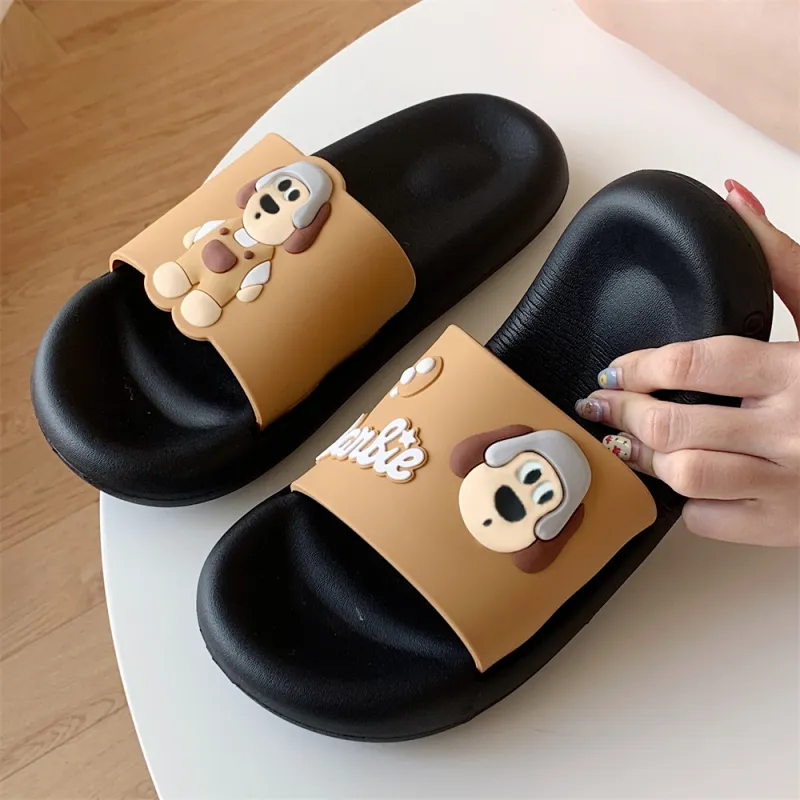 SHIGUDE Slippers Women's, Black-2