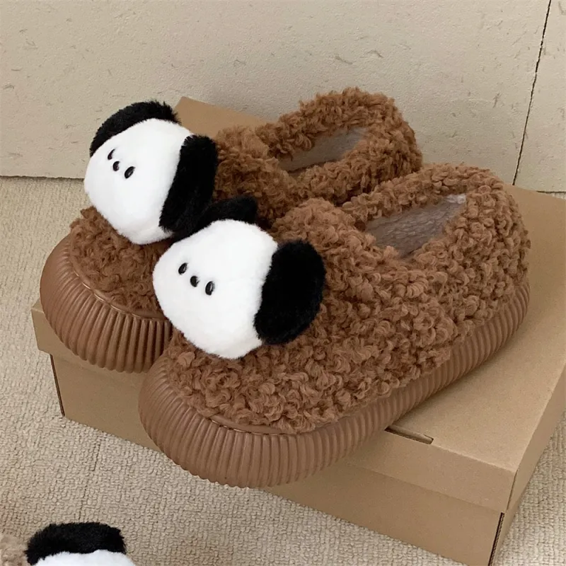 SHIGUDE Cotton Home Slippers Women's Khaki-8