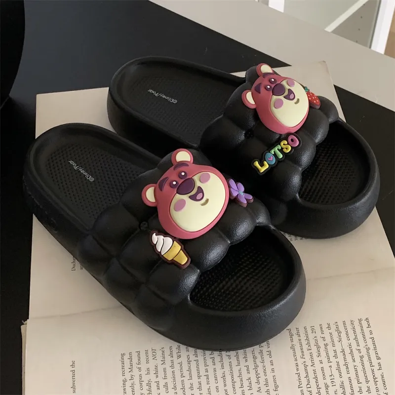 SHIGUDE x Disney Home Slippers Black, Women's-2
