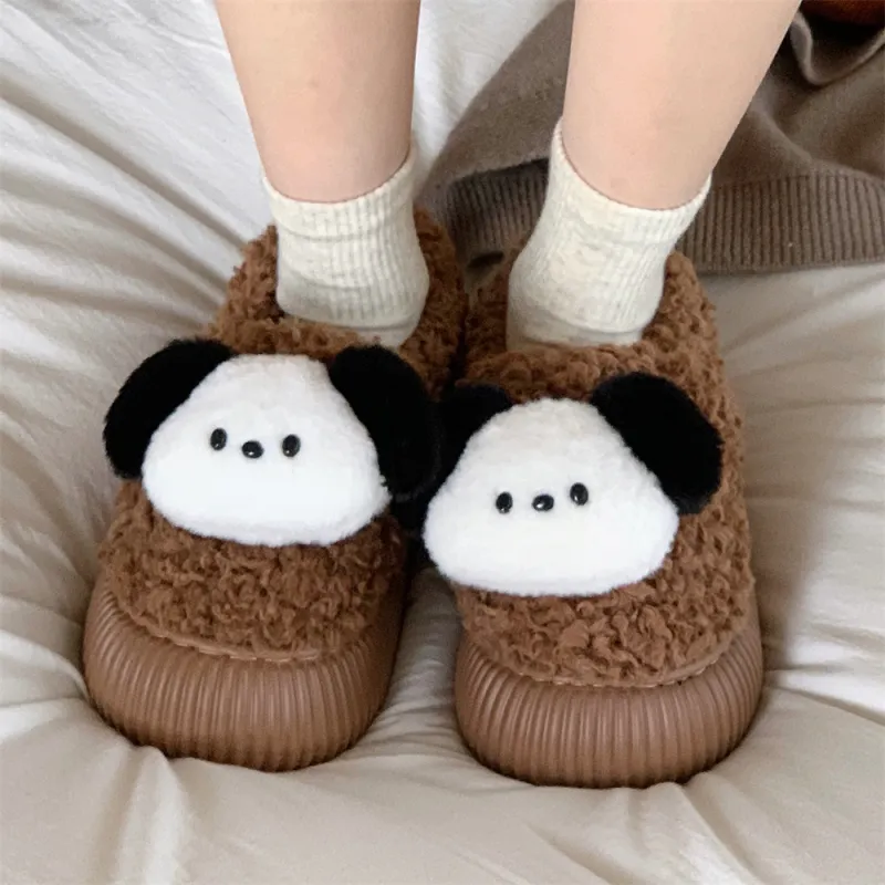 SHIGUDE Cotton Home Slippers Women's Khaki-7