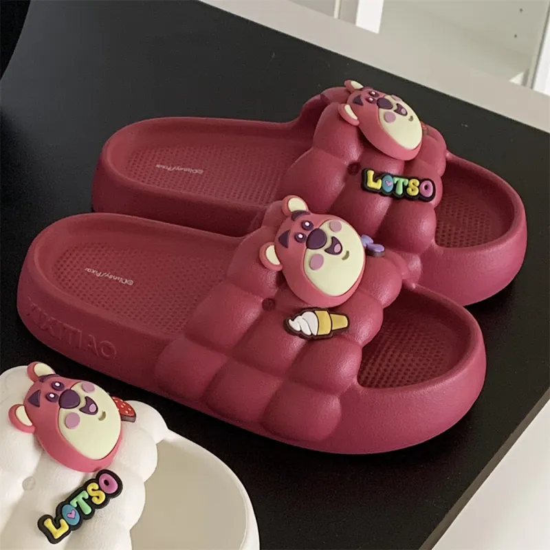 SHIGUDE x Disney Home Slippers Black, Women's-14