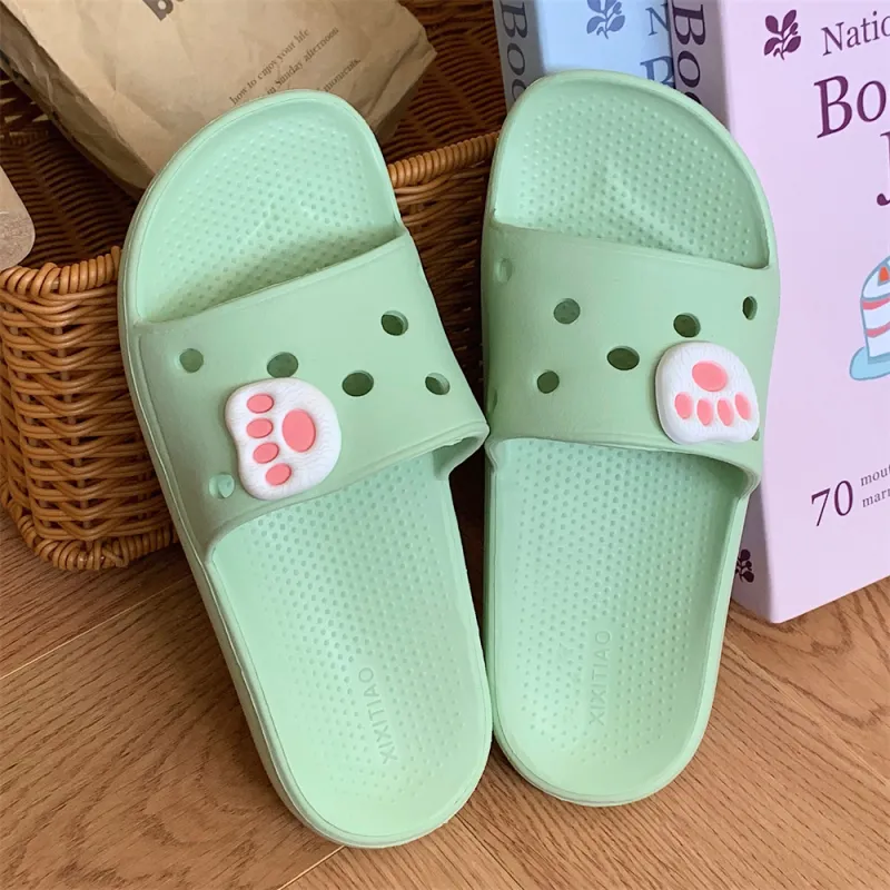 SHIGUDE Slippers Women's, Matcha Green-5