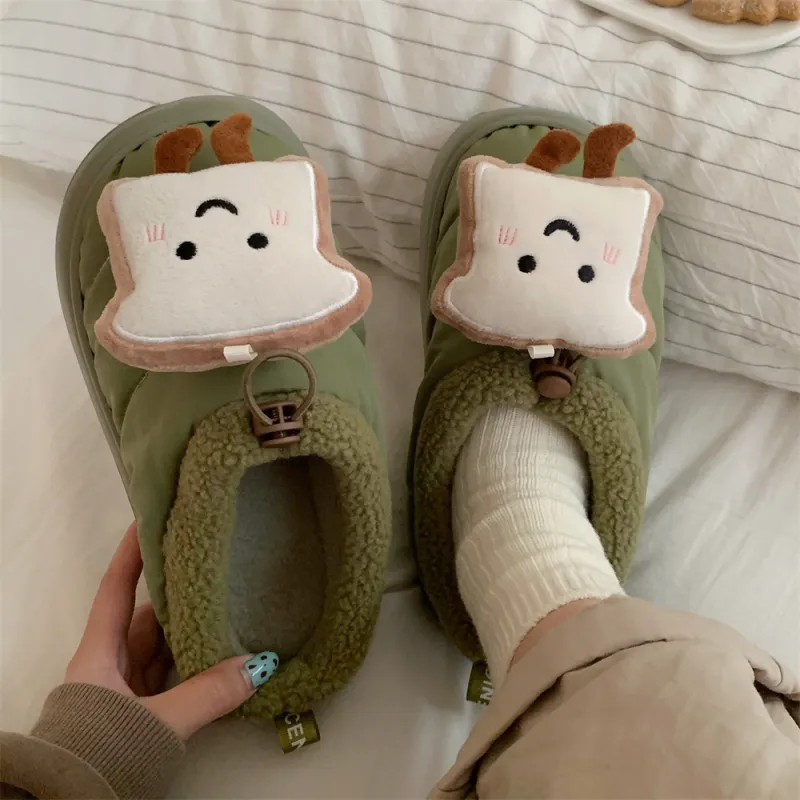 SHIGUDE Home Slippers Unisex Milk Coffee-19