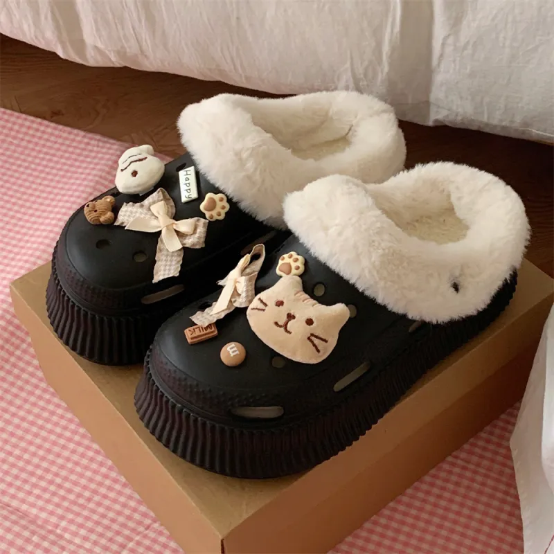 SHIGUDE Home Slippers Women's Black-2