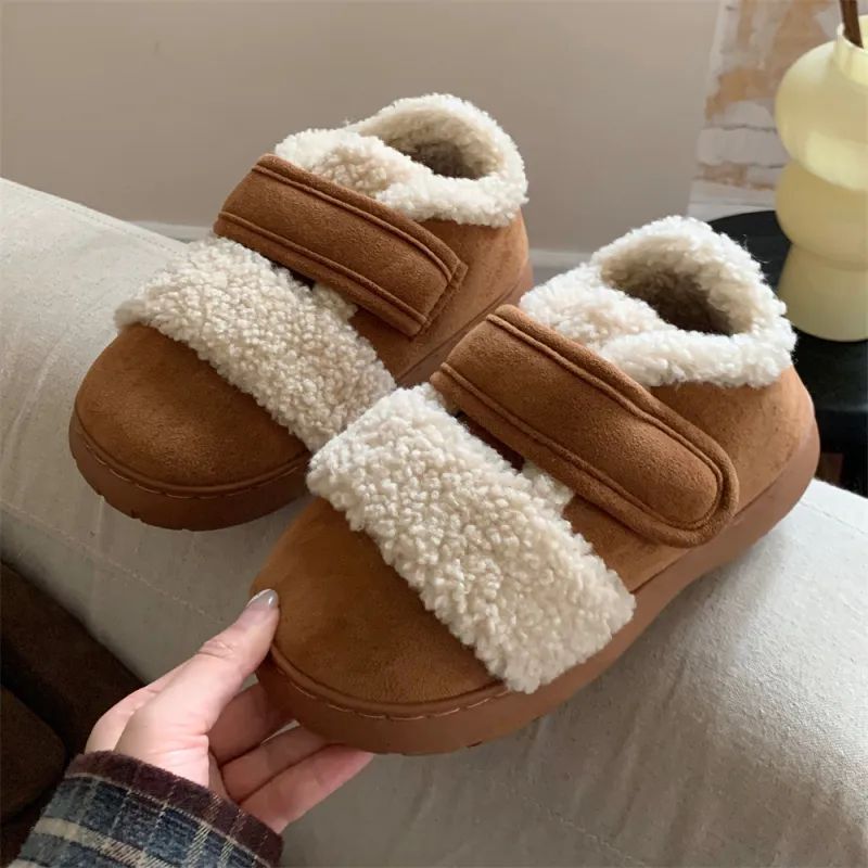 SHIGUDE Home Slippers Unisex Dark Brown-25