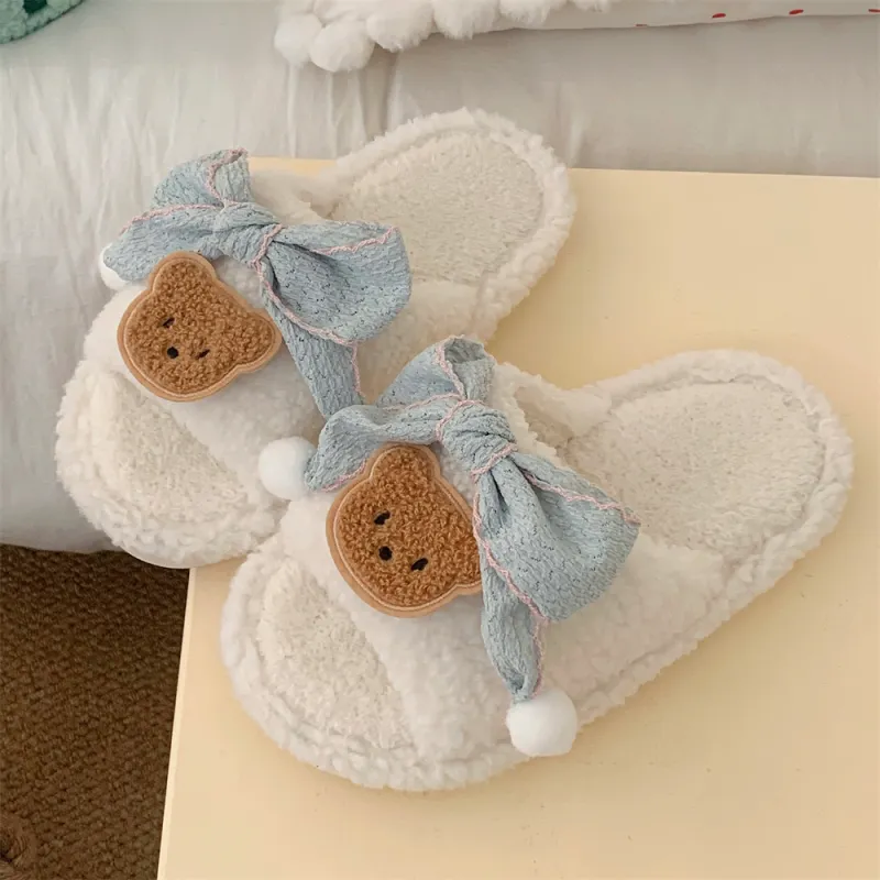 SHIGUDE Cotton Slippers Women's Brown-11