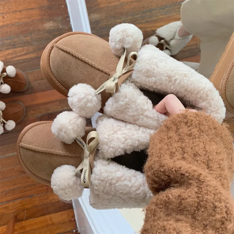 SHIGUDE Cotton Slippers Women's Brown-5