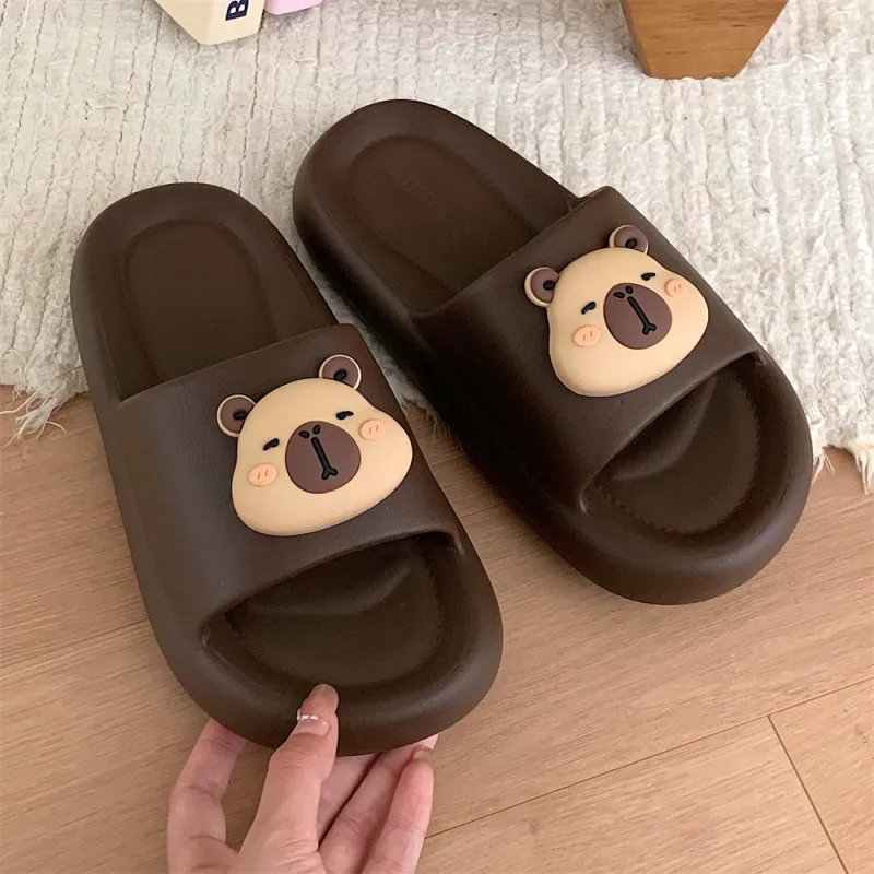 SHIGUDE Slippers Men's & Women's, Black-22