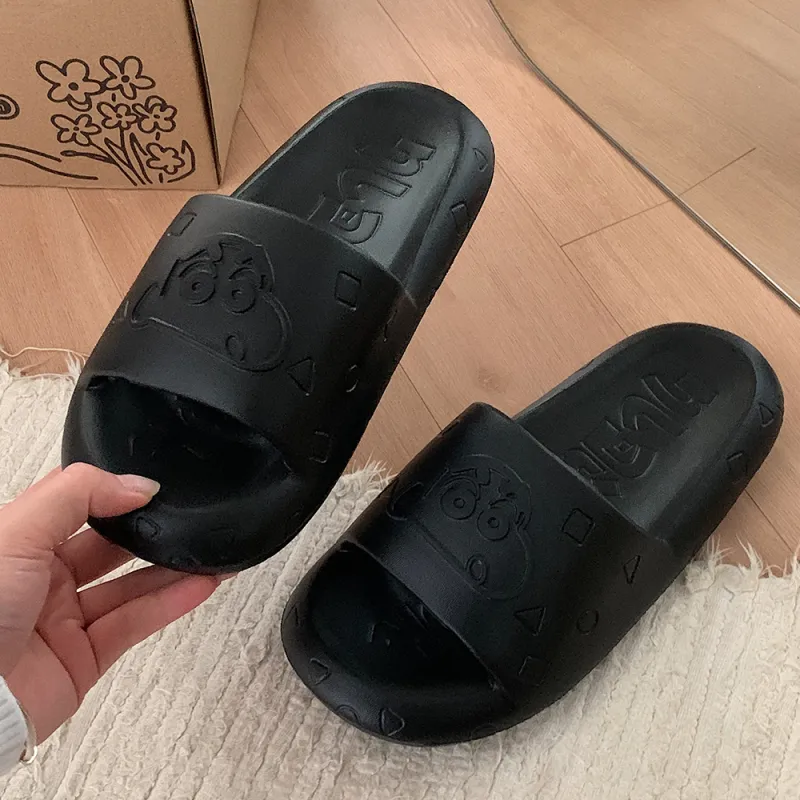 SHIGUDE x Crayon Shinchan Sandal Slippers Unisex, Milk White-48