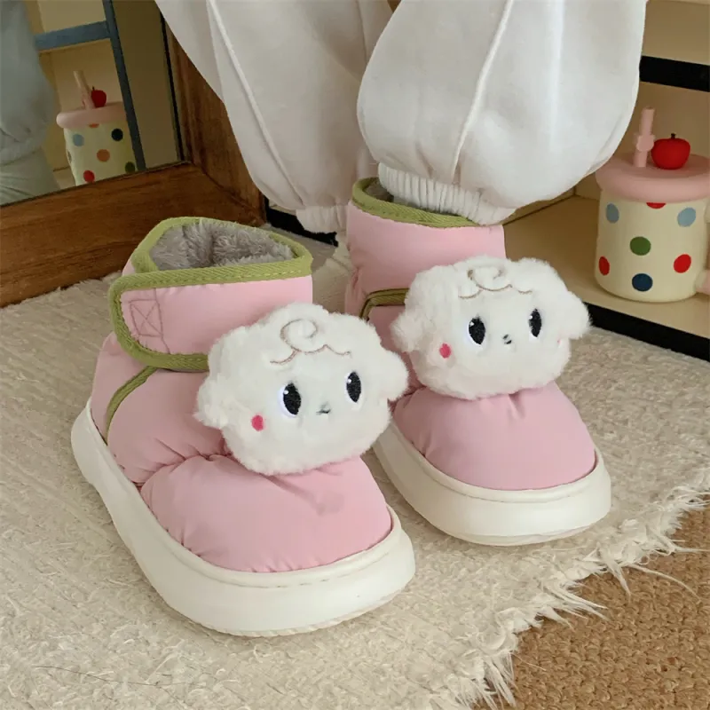 SHIGUDE Cotton Slippers Unisex Yellow-12