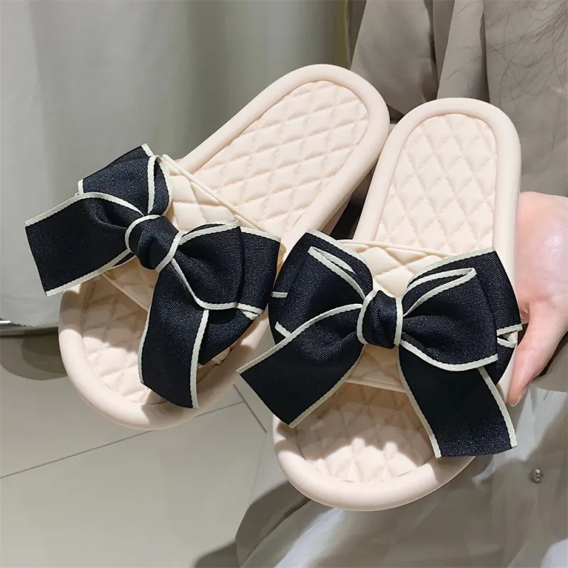 SHIGUDE Sandal Slippers Women's Black-7