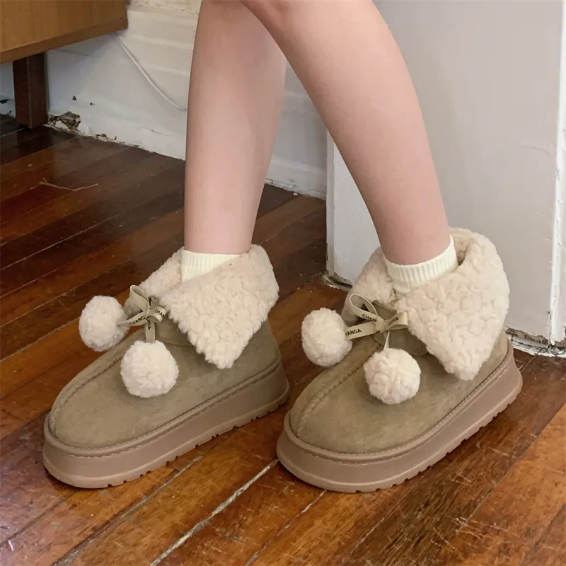 SHIGUDE Cotton Slippers Women's Brown-16