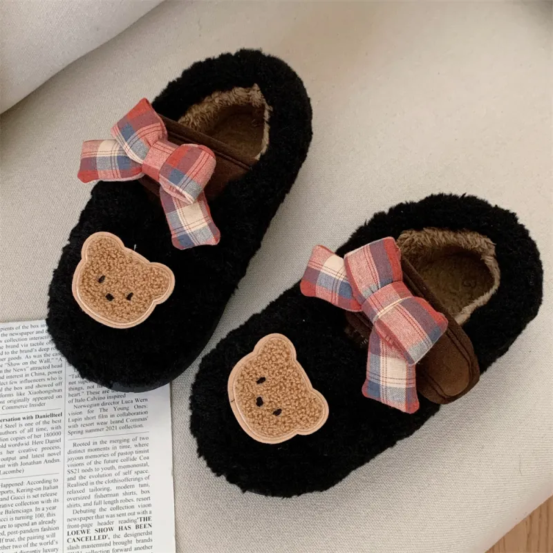 SHIGUDE Cotton Slippers Women's Cream Apricot-17