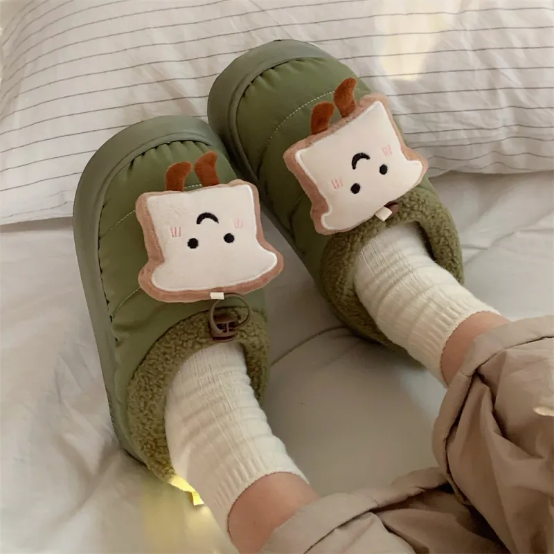 SHIGUDE Home Slippers Unisex Milk Coffee-23