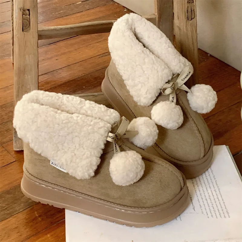 SHIGUDE Cotton Slippers Women's Brown-13