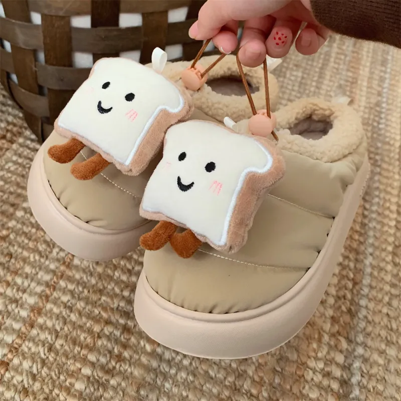 SHIGUDE Home Slippers Unisex Milk Coffee-5