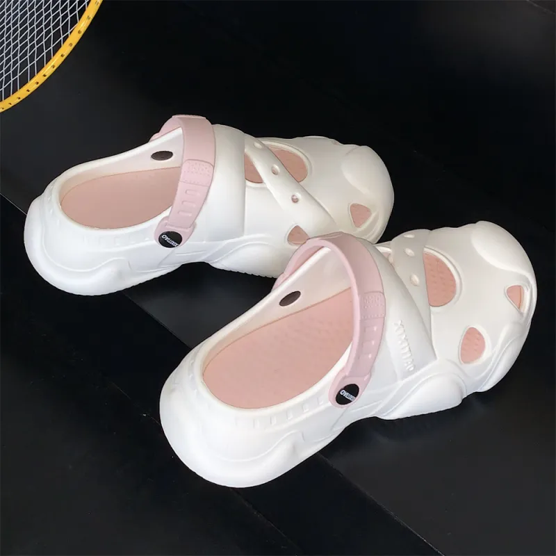 SHIGUDE Sandal Slippers Unisex, Black-9
