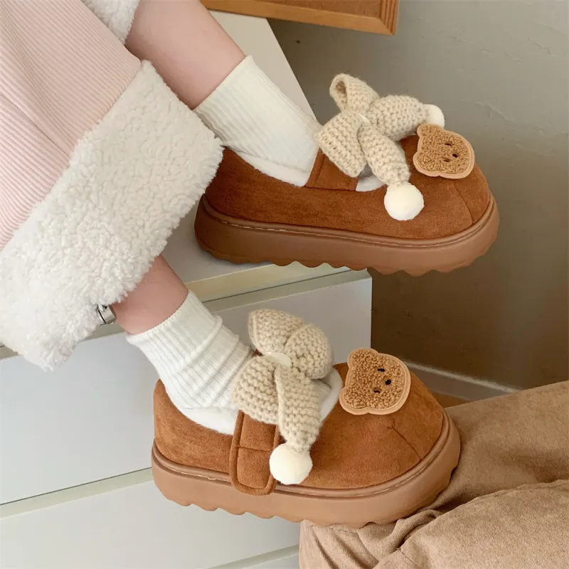 SHIGUDE Cotton Slippers Women's Pink-13