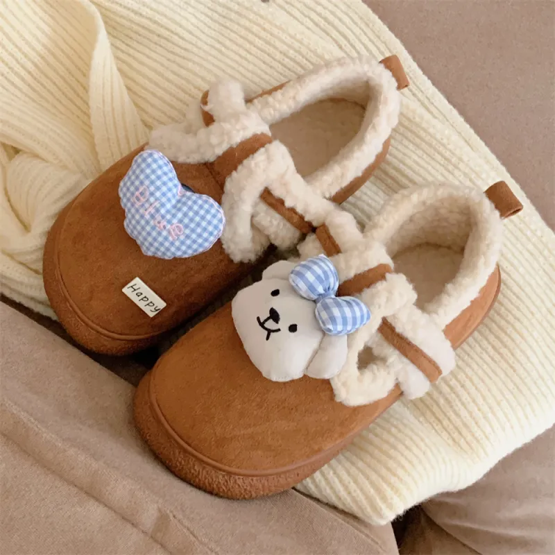 SHIGUDE Cotton Slippers Women's Dark Coffee-8