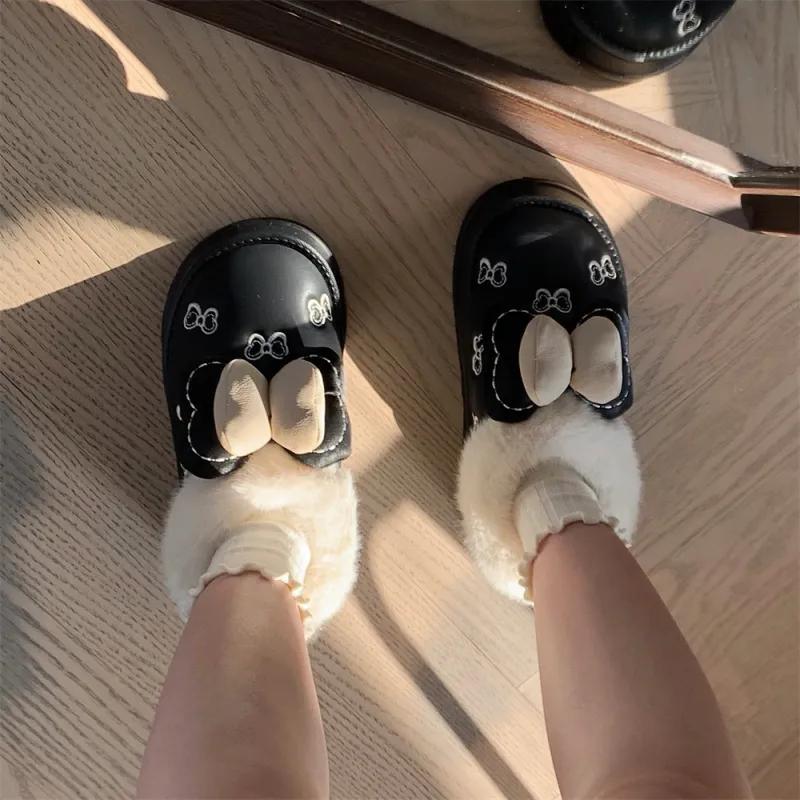 SHIGUDE Cotton Slippers Women's Ecru-11